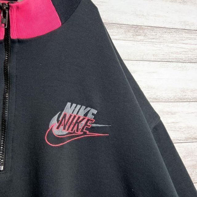 NIKE - 【入手困難!!】ナイキ ✈︎刺繍ロゴ 銀タグ ハーフジップ ゆる