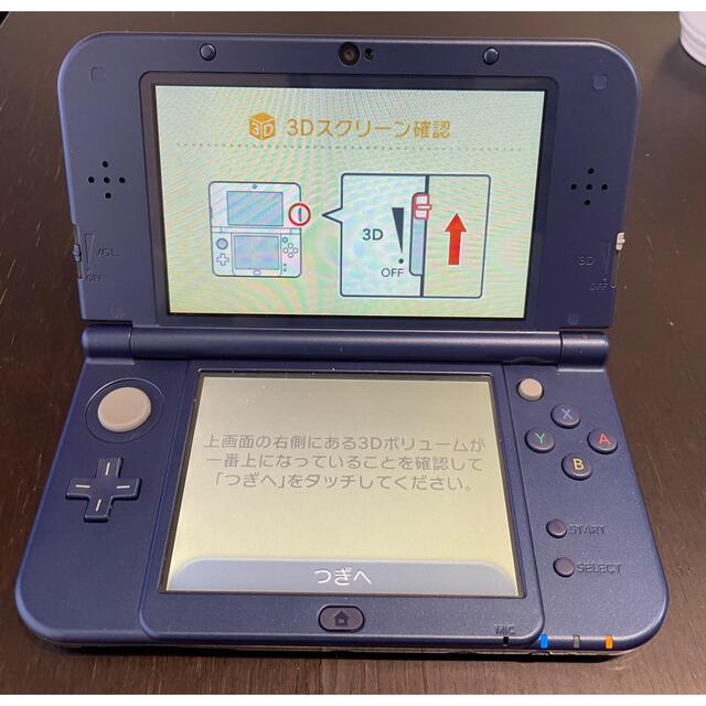 ゲームソフトゲーム機本体Nintendo 3DS NEW 本体 LL メタリックブルー　ACアダプター付