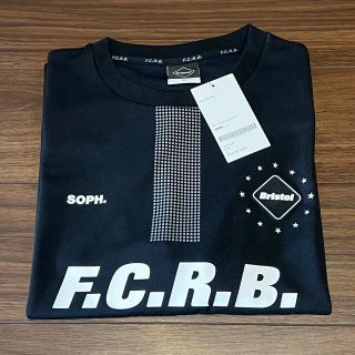 XL　FCRB 23AW 50 LETTERED EMBLEM TEE 白