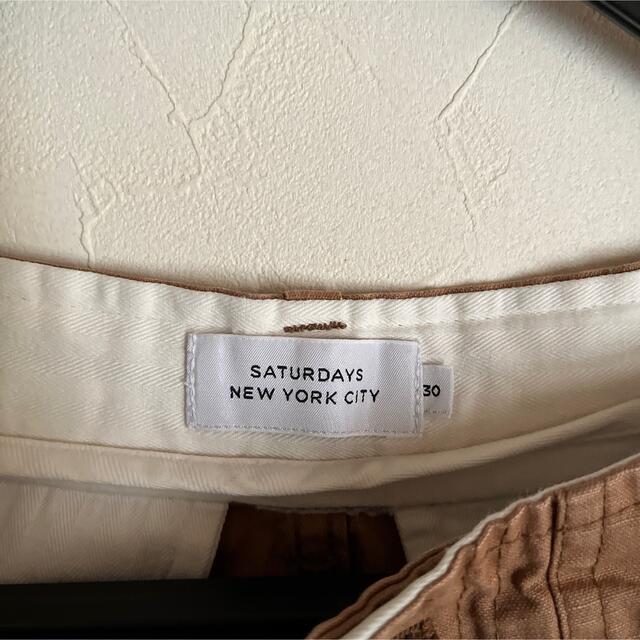 美品 Saturdays NYC スウェットハーフパンツ TB671 L 茶色