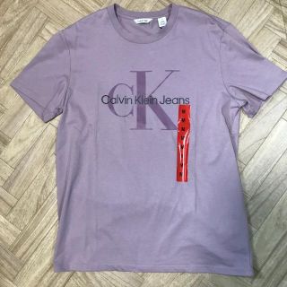 カルバンクライン(Calvin Klein)の25543-3　【カルバンクライン】ビッグロゴ Tシャツ　パープル　M(Tシャツ/カットソー(半袖/袖なし))