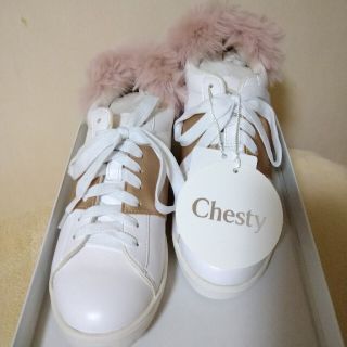 チェスティ(Chesty)の貴重☆新品 Chesty ファー付スニーカー(スニーカー)