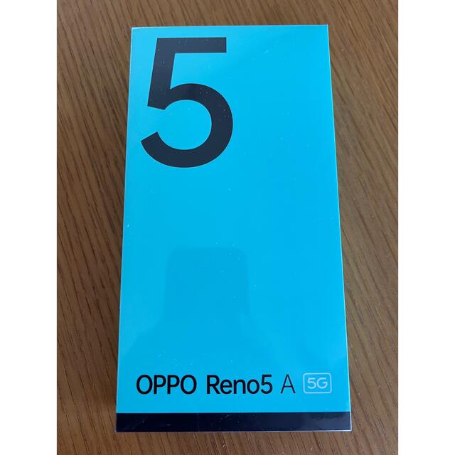 新品未開封　oppo Reno 5A アイスブルー 5G simフリー esimスマートフォン本体