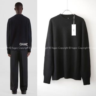 ジルサンダー(Jil Sander)の【定価10万】OAMC バック ロゴ ウィスラー クルーネック ニット セーター(ニット/セーター)