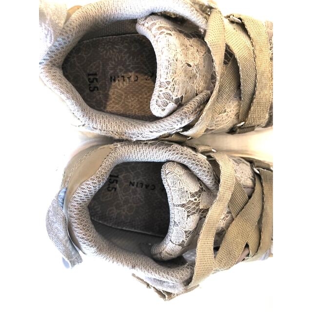 New Balance(ニューバランス)のイフミー　カランスニーカーサイズ15.5センチレースベージュ キッズ/ベビー/マタニティのキッズ靴/シューズ(15cm~)(スニーカー)の商品写真