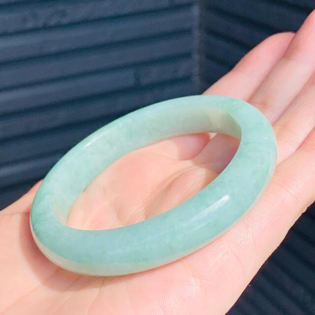 翡翠 ヒスイ腕輪 ミャンマーヒスイ バングル 内径55.7mm+ 果緑 | www