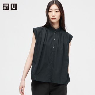 ユニクロ(UNIQLO)の　ユニクロ　ギャザーシャツ(シャツ/ブラウス(半袖/袖なし))