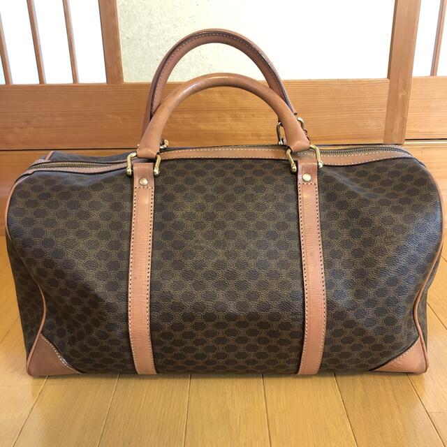 CELINE ■ M11 マカダム柄 ボストンバッグ ブラウン