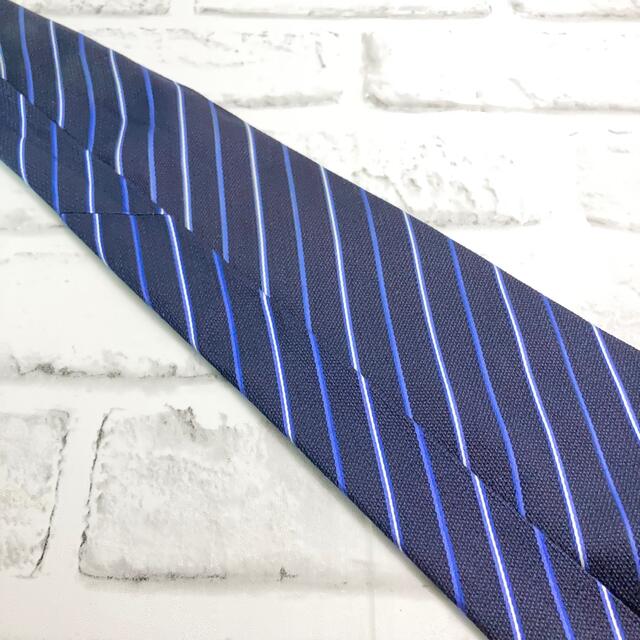 NECK TIE KOUBOU ネクタイ工房 ネクタイ ストライプ ブルー 青 メンズのファッション小物(ネクタイ)の商品写真