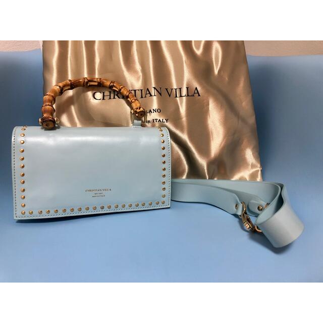 CHRISTIAN VILLA バンブーハンドルバッグ | フリマアプリ ラクマ
