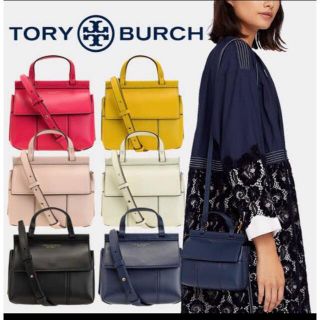 トリーバーチ(Tory Burch)のTory Burch ブロックTミニサッチェル　ショルダーバッグ(ハンドバッグ)