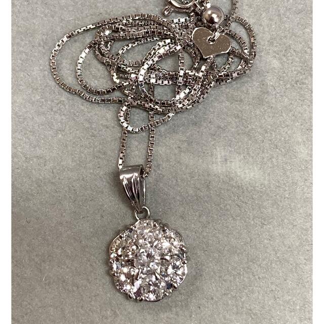 Pt900 1.03ct ダイヤモンドのネックレストップ-