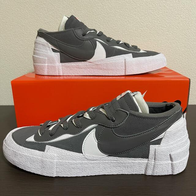 新品！NIKE sacai BLAZER LOW IRON GRAY