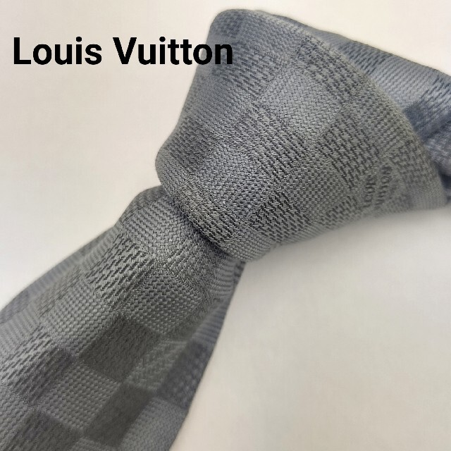 【送料無料】Louis Vuitton(ルイヴィトン)ダミエ柄ネクタイ