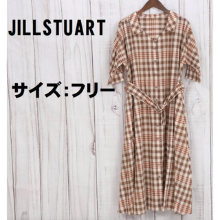 ジルバイジルスチュアート(JILL by JILLSTUART)の【トレンド】ジルスチュアート　ワンピース　フリー　秋色チェック柄(ひざ丈ワンピース)