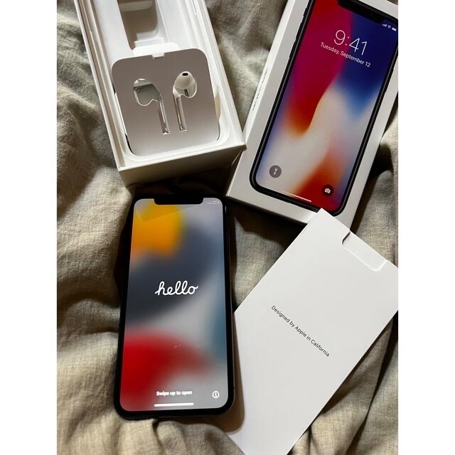 iPhone本体 iPhonex本体　イヤホン付き