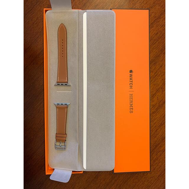 AppleWatch エルメスシンプルトゥールレザーストラップ(ゴールド)41㎜-