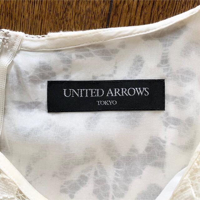 UNITED ARROWS(ユナイテッドアローズ)のUNITED ARROWS コットン レース カットソー レディースのトップス(カットソー(長袖/七分))の商品写真