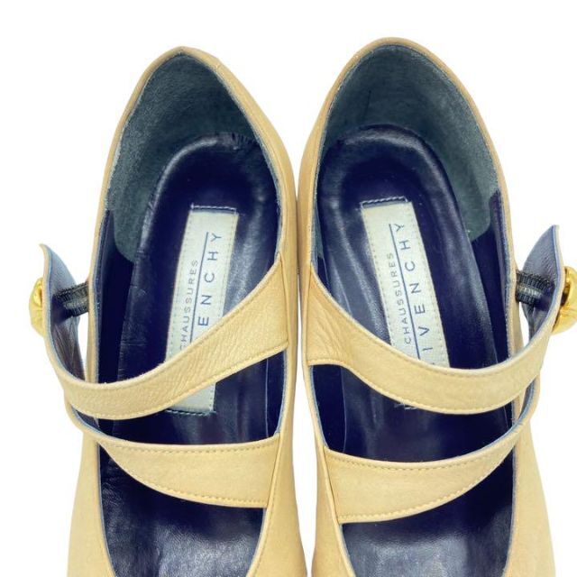 GIVENCHY(ジバンシィ)のジバンシー パンプス 22.5 ベージュ ストラップ レディース 靴 レディースの靴/シューズ(ハイヒール/パンプス)の商品写真