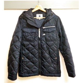 ジースター(G-STAR RAW)のほぼ未使用 G-STAR キルティング ブルゾン ネイビー 中綿 S(ナイロンジャケット)