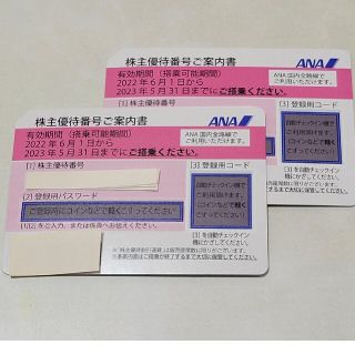 ANA 株主優待割引券 　2枚(その他)