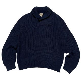 エルエルビーン(L.L.Bean)の古着 L.L.BEAN エルエルビーン ショールカラー コットンニット(ニット/セーター)