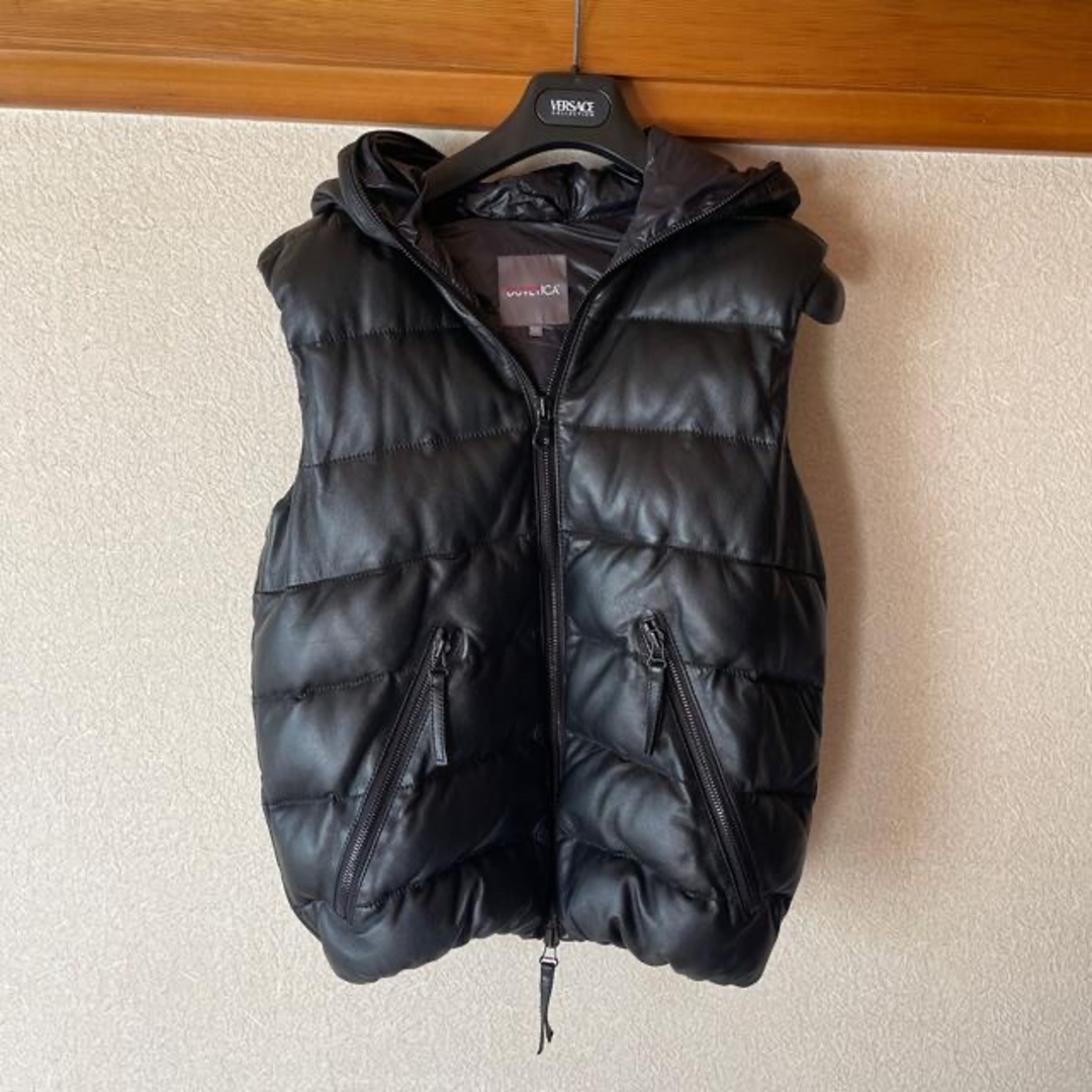 デュペチカのレザーダウンベストジャケット/アウター - grupoconcreta.mx デュペチカのレザーダウンベストジャケット/アウター - grupoconcreta.mx