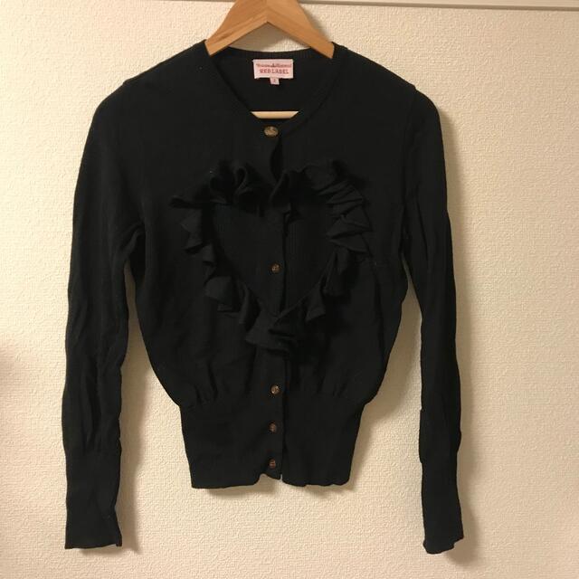 39s80vivienne westwood ハート　カーディガン　ブラック　ヴィヴィアン