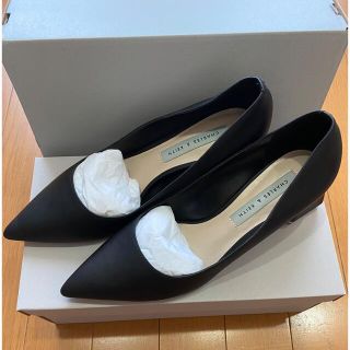 チャールズアンドキース(Charles and Keith)の【luby様】トラペーズヒールパンプス(黒)(ハイヒール/パンプス)