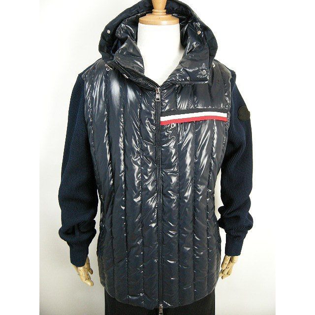 MONCLER(モンクレール)のサイズXL◆新品 本物◆モンクレール ニット切替 ダウンジャケット メンズ メンズのジャケット/アウター(ダウンジャケット)の商品写真