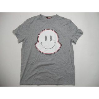 モンクレール(MONCLER)のサイズS◆新品 本物◆モンクレール Tシャツ SMILE TEE グレー メンズ(Tシャツ/カットソー(半袖/袖なし))