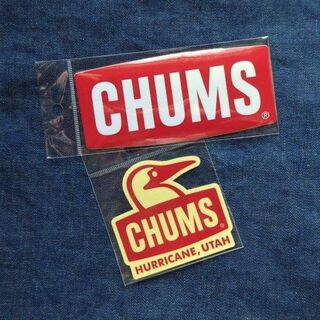 チャムス(CHUMS)の2枚セット チャムス ステッカー CH62-1072 CH62-1124 RED(その他)