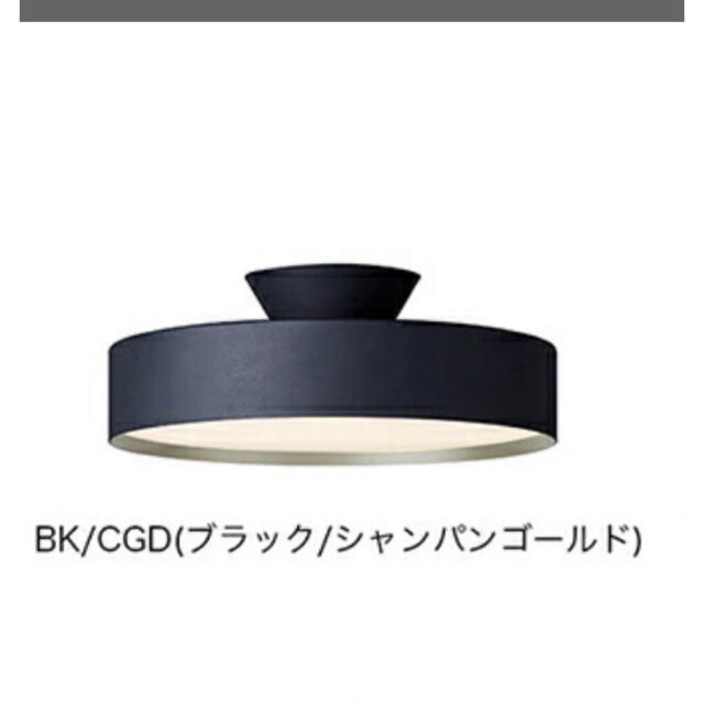 ブラック+シャンパンゴールド シーリング　調光 調色可　新品 ¥33000 インテリア/住まい/日用品のライト/照明/LED(天井照明)の商品写真