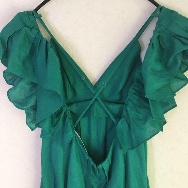 MYLAN ボタニカルダイ Frilled Shoulder Dressの通販 by MYLAN ボタニカルダイ Frilled Shoulder Dressの通販 by