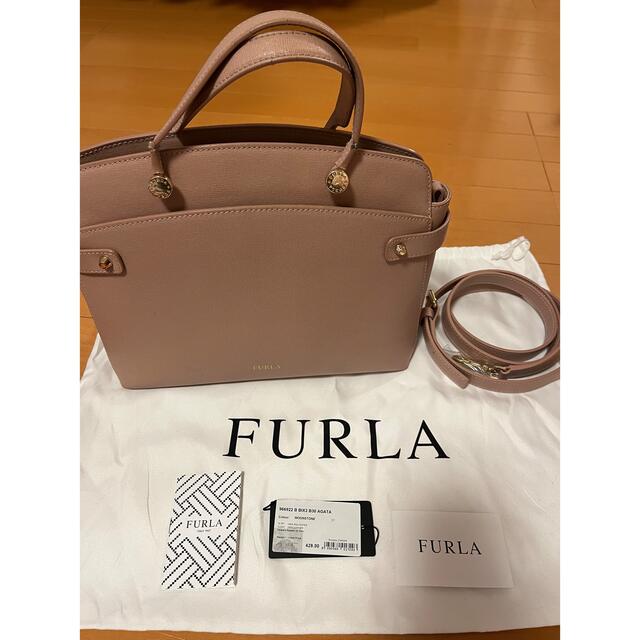 FURLA AGATA ピンクベージュ バッグ - ショルダーバッグ