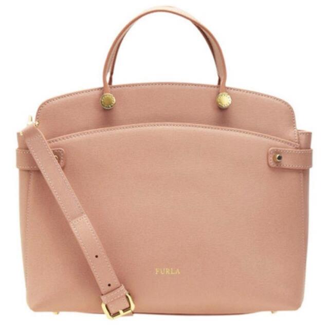 A4等級以上 FURLA AGATA ピンクベージュ バッグ | mts-solutions.fr