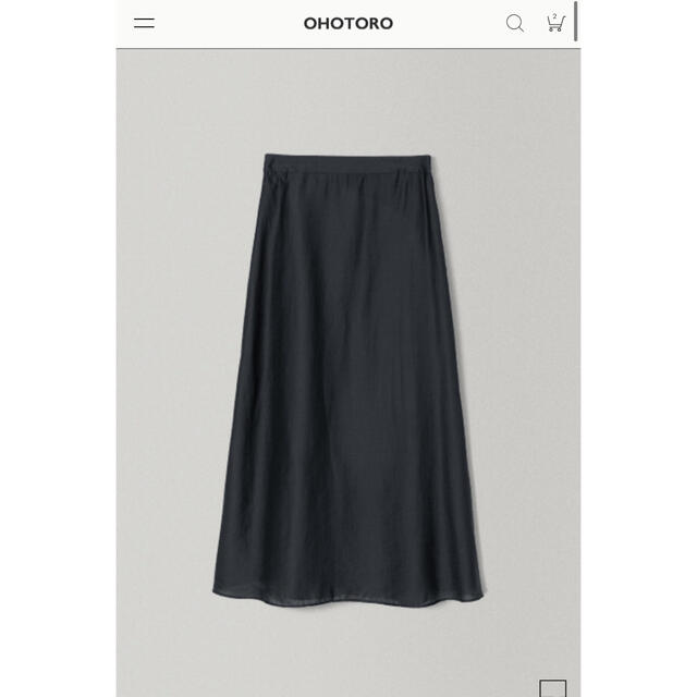 OHOTORO　Lea Flare Skirt　チャコール 3