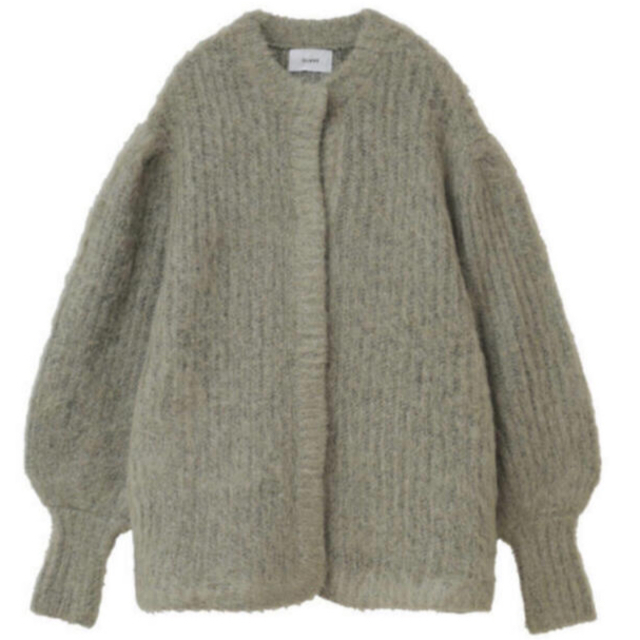 トップスCLANE クラネ  COLOR MOHAIR SHAGGY CARDIGAN