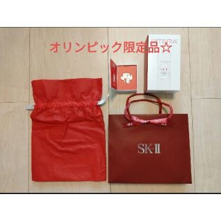 エスケーツー(SK-II)の限定品☆SK-IIショッパーセット☆空ボックス、オリンピックピンバッチ付(ショップ袋)