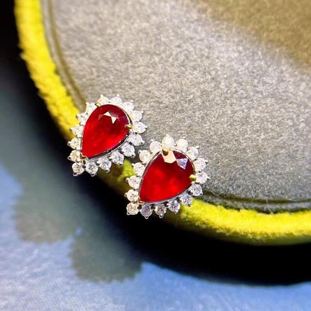天然 ルビー ダイヤ ピアス1.35ct k18 ¥の通販 by Rui|ラクマ 天然 ルビー ダイヤ ピアス1.35ct k18 ¥の通販 by Rui|ラクマ