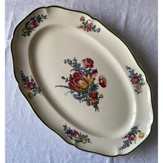 ドイツ　Villeroy boch オーバル　プレート　チューリップ(陶芸)