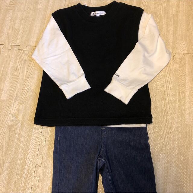 GLOBAL WORK(グローバルワーク)のグローバルワーク⭐︎シャツとベストセット キッズ/ベビー/マタニティのキッズ服男の子用(90cm~)(Tシャツ/カットソー)の商品写真