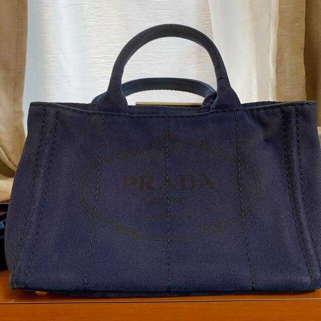 PRADA(プラダ)のプラダ　カナパ　ネイビー レディースのバッグ(トートバッグ)の商品写真