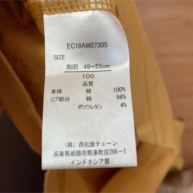 西松屋(ニシマツヤ)のロンT 100㎝ キッズ/ベビー/マタニティのキッズ服男の子用(90cm~)(Tシャツ/カットソー)の商品写真