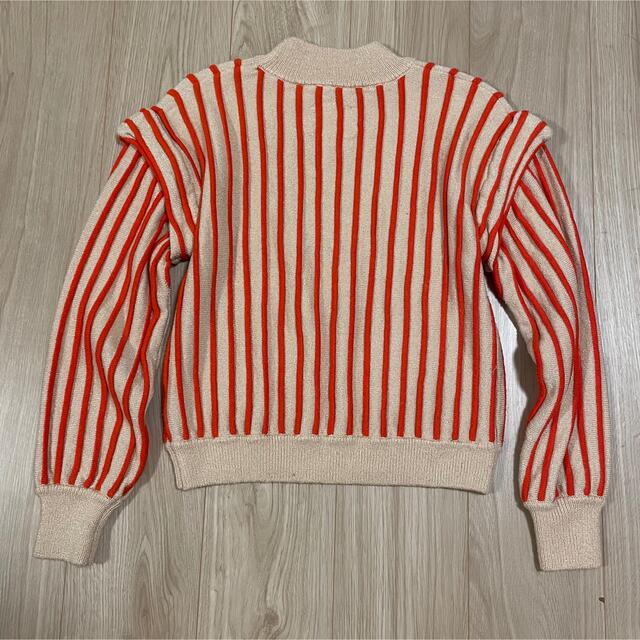 【Ameri VINTAGE】SWELL STRIPE KNIT オレンジ 4