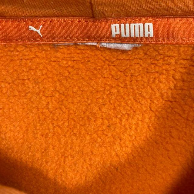 PUMA(プーマ)のPUMA プーマ プルオーバー　パーカー　ロゴプリント　ゆるだぼ　オレンジ　L メンズのトップス(パーカー)の商品写真