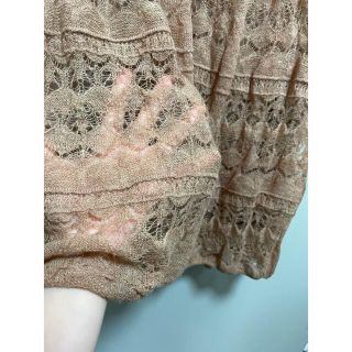 CASA FLINE - カーサフライン シアー クロシェ 柄編みニットワンピース