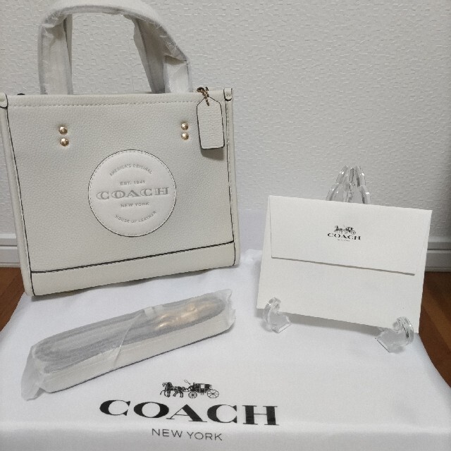 COACH コーチ トートバッグ ハンドバッグ ホワイト デンプシー レディース