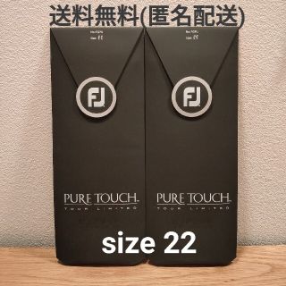 フットジョイ(FootJoy)のフットジョイ ピュアタッチ ホワイト ゴルフグローブ 2枚　size22(その他)