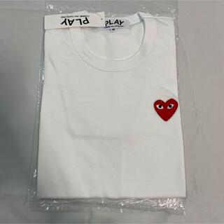 【新品】プレイコムデギャルソン Tシャツ (長袖)レディースMサイズ白 赤ハート